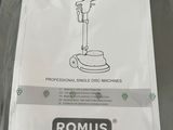 a picture of a manual for a floor polisher on a table