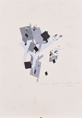 Martine RONDET-MIGNOTTE (XXe siècle) Composition abstraite