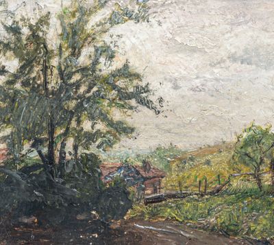 Attribué à Louis CARRAND (1821-1899) La petite maison près d…