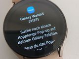 a smart watch with a message displayed on the screen
