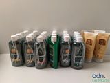 many different types of hand sanitizers on the counter