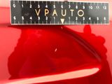 a close up of a sticker on a car ' s hood