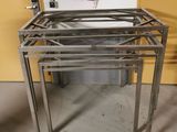 an image of a metal table in a room