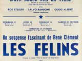 an old movie poster for les feins