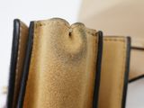 a close up of a wallet that is open