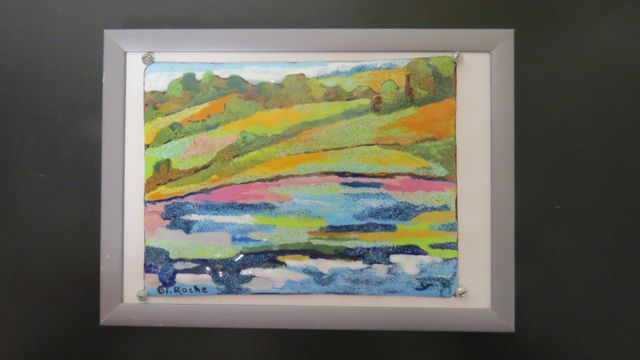 Blanche ROCHE (XXe siècle) « Paysage lacustre ». Email Limousin s...
