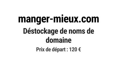 Nom de domaine manger-mieux.com.