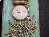 a tray with many different types of watches on it