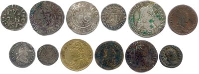 DIVERS Denier de Louis VII Blanc à la couronne de Louis XI