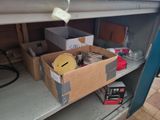 a cardboard box with a lot of items in it