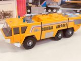 a toy truck that is sitting on a table