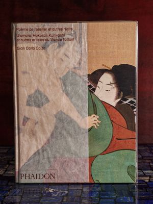 une photo d'un livre sur laquelle figure une femme en kimono