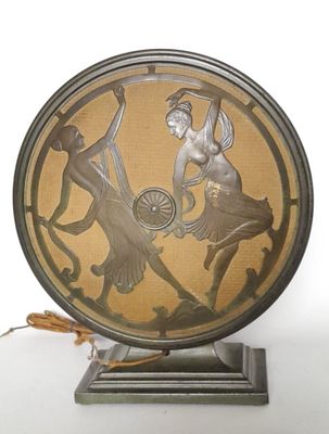 STEWART WARNER. Haut-parleur américain en métal à patine ver…