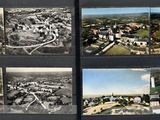 une vieille photo représentant plusieurs clichés d'une ville