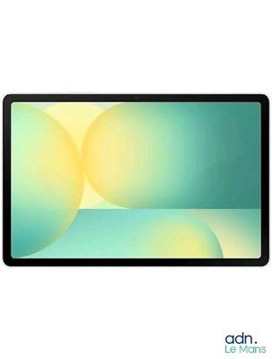 the back of a tablet computer with a picture of two balls on the screen