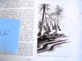 une feuille de papier sur laquelle est dessiné un paysage désertique