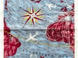 an image of a map of the world is shown in a frame