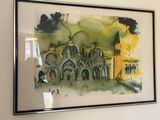 une photo d'un tableau accroché au mur