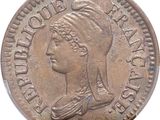 gros plan d'une pièce de monnaie sur laquelle figure une tête de femme