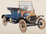 peinture représentant une voiture bleue et orange sur fond blanc