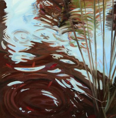 Mathilde CAUSSE (née en 1961). Sans titre. Huile sur toile. …