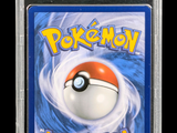 a close up of a card with a pokemon ball on it