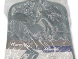 the hot water bottle is wrapped in plastic and ready to be used