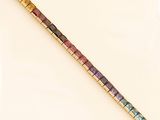 bracelet with multi colored stones on a white background
