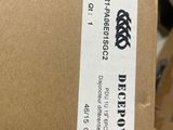 someone is holding a box with a sticker on it and a box with a sticker on it