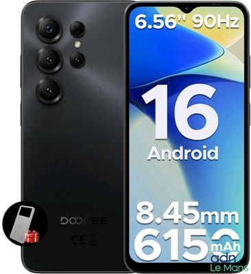 the back of a black samsung s10 lite phone with a 16mp rear camera and a 16mp rear camera