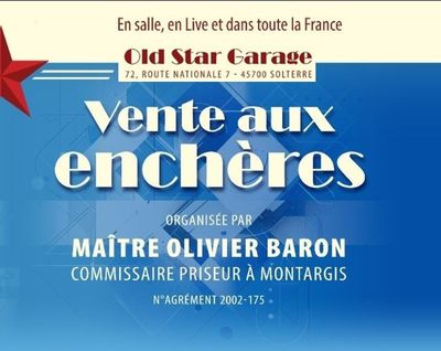 vente aux encheres, an old star garage