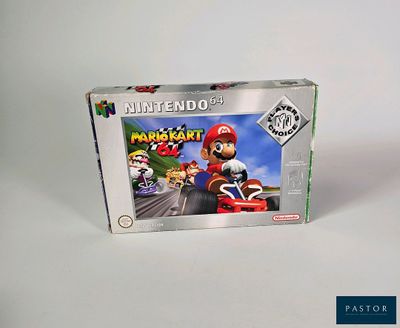 une image représentant une boîte de jeu Nintendo sur laquelle figure un Mario Kart
