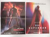 deux affiches de cinéma de « Superman » et de « L'Homme aux cheveux roux »