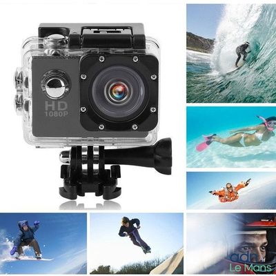 Caméra de sport Full HD 1080P Grand angle 140° Résolutions v…