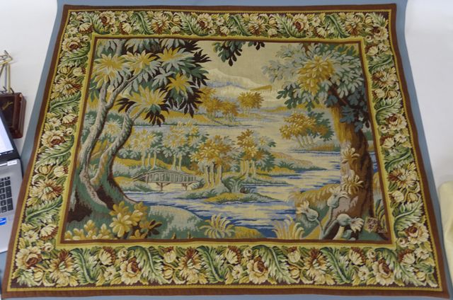Tapisserie mécanique d’Alluin « Forêt de Marly », d’après une ver...