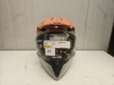 a close up of a motorcycle helmet on a table