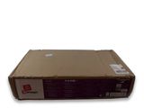a cardboard box that is open on a white surface