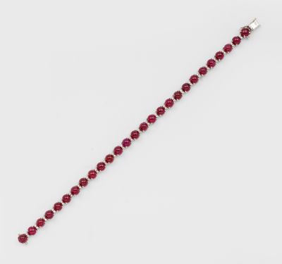 a ruby and diamond bracelet