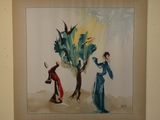 a picture of a painting hanging on the wall