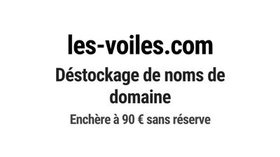 Nom de domaine les-voiles.com. Catégorie: Sport et fitness.