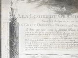 an old document with a picture of a man standing on top of it