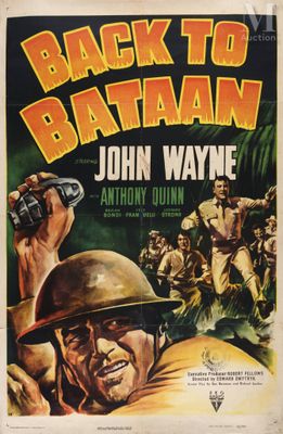 back to bataan - 11 x 17 movie poster - style a