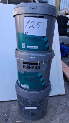 Lot de 3 seaux de peinture de façade de la marque Sikkens, A…