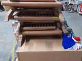 boxes stacked on top of each other in a warehouse