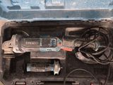 a blue tool box with tools inside of it