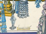 a drawing of a woman in a blue dress and a woman in a pink dress