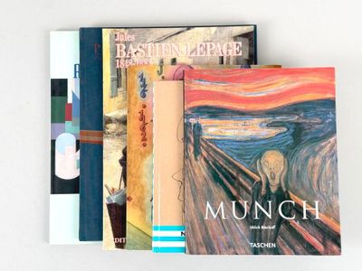 three books that are sitting on top of each other