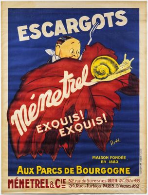 a poster advertising a movie starring a snail and a man in a red cloak