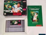 a box with a picture of a man playing tennis and a box with a picture of a man holding a tennis racquet