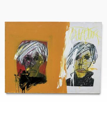 two paintings of a woman with a turban and a man with a turban